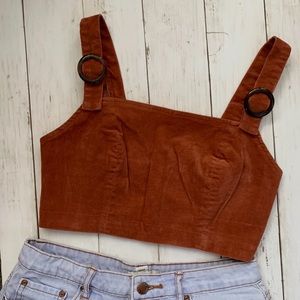 Corduroy Crop Top